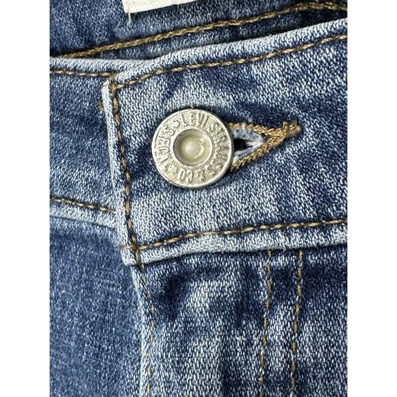 Levi’s Womens 590 Bootcut Medium Blue Denim Jeans Plus Size 18W Flap Pockets - Picture 4 of 16